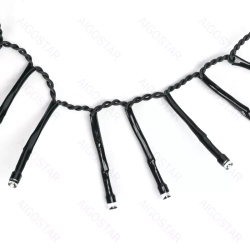 Lampki choinkowe sznur LED na 3 baterie AA 200LED 5m Multikolor